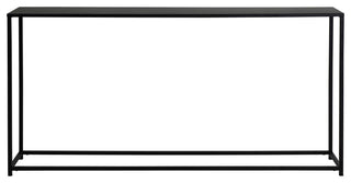 Pangea Home Miley 56" Rectangular Modern Metal Console Table in Black