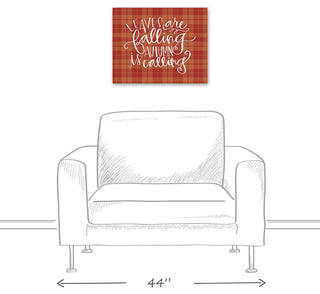 Plaid Autumn Calling 16"x20" Canvas Wall Art