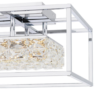 Quoizel PCDZ1716 Dazzle 16"W Flush Mount Square Ceiling Fixture - Polished