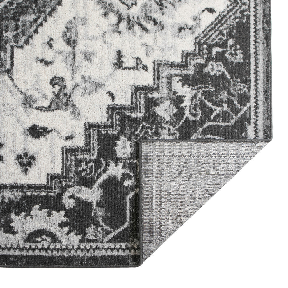 Alexandria Yana Power-Loomed Polypropylene Area Rug, Ivory, 2' X 6'