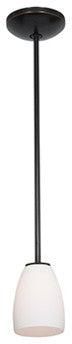 Sherry LED Rod Pendant, Oil Rubbed Bronze, Opal