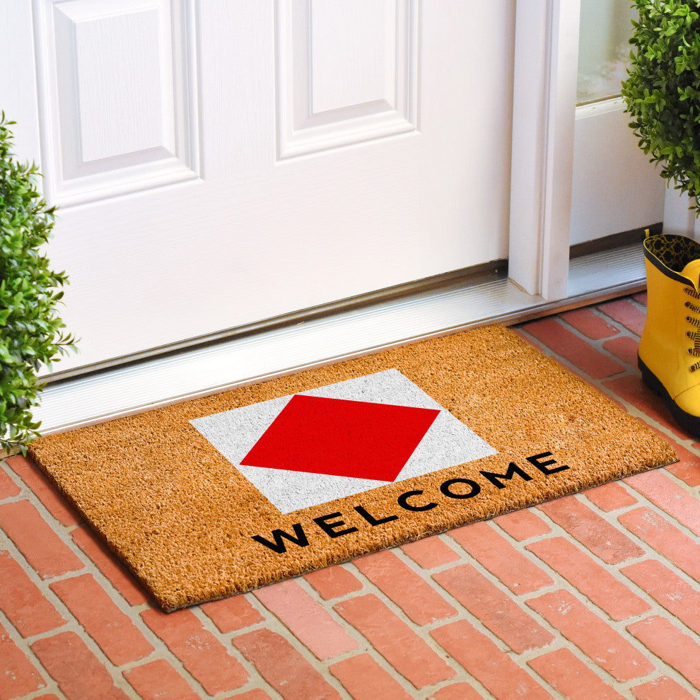 Calloway Mills Nautical Personalized Doormat Doormat, Letter F