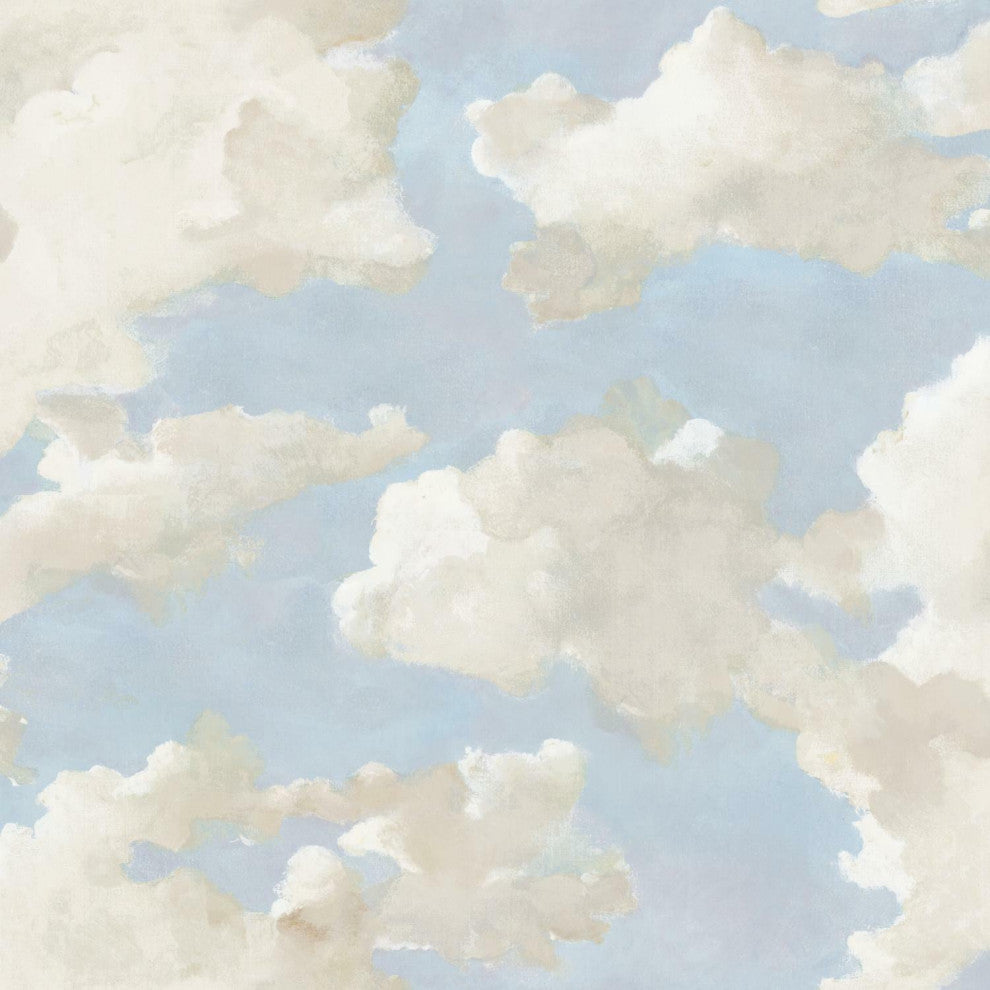 Clouds on Canvas Peel and Stick Wallpaper
