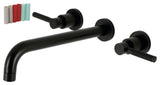 KS8050DKL Wall Mount Tub Faucet, Matte Black