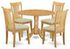 5 Pc Dublin Kitchen Table Set -Dining Table And 4 Cushion Kitchen Chairs