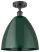 Innovations 516-1C-BK-MBD-12-GR-LED 1 Light Semi-Flush Mount, Matte Black