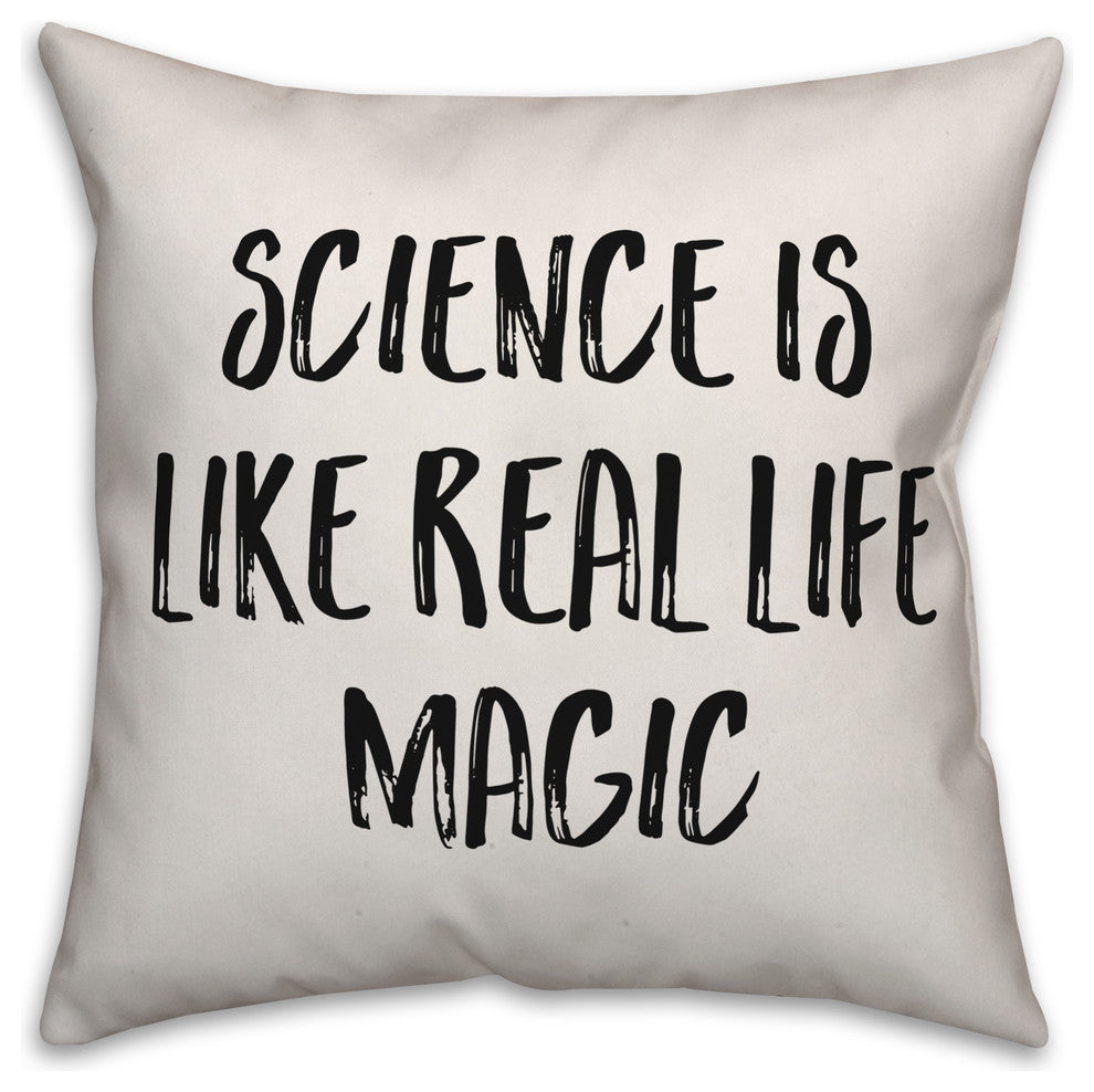 Science is Real Life Magic, Throw Pillow, 16"x16"
