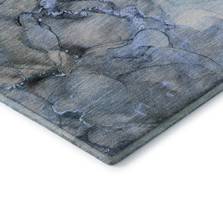 Premium Machine Washable Mayfield AMF520 Blue 8' x 10' Rug