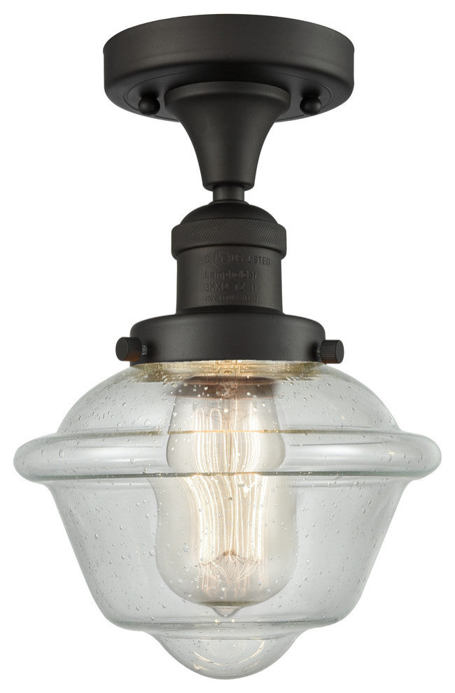 Innovations 517-1Ch-Ob-G534-Led 1 Light Dimmable Led 11" Semi-Flush Mount