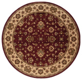 Oriental Weavers Ariana Collection Red/Ivory Floral Indoor Area Rug 6' RND