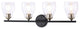 Minka-Lavery 2434-878, 4-Light Wall Lamp, Winsley, Coal And Stained Brass