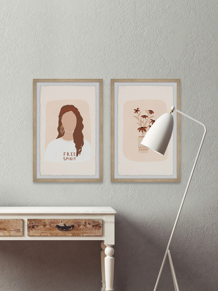 Free Spirit Diptych, 2-Piece Set, 20x30 Panels