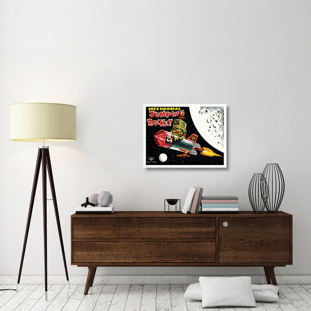 "Mechanical Jumping Rocket" Digital Paper Print by Retrobot, 32"x25"