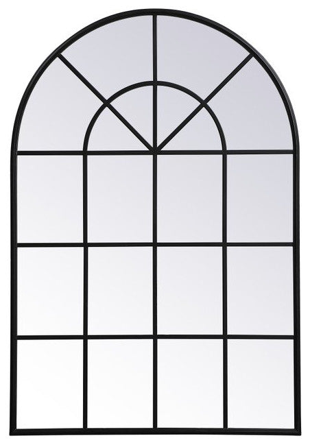 Midcentury Modern Black Decorative Mirror
