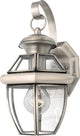 Quoizel NY8315P One Light Outdoor Wall Lantern, Pewter Finish
