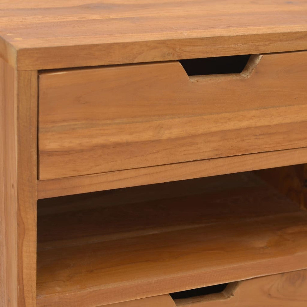 Vidaxl Storage Cabinet 15.7"x11.8"x29.9" Solid Teak Wood