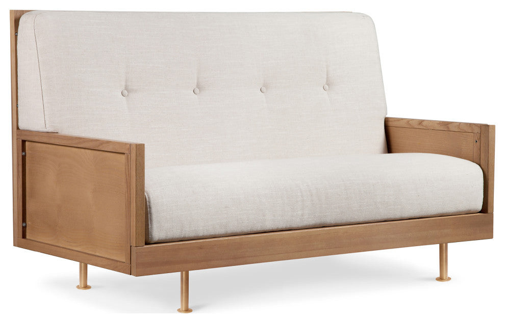 Nursery Works Novella Crib, Stained Ash/Ivory