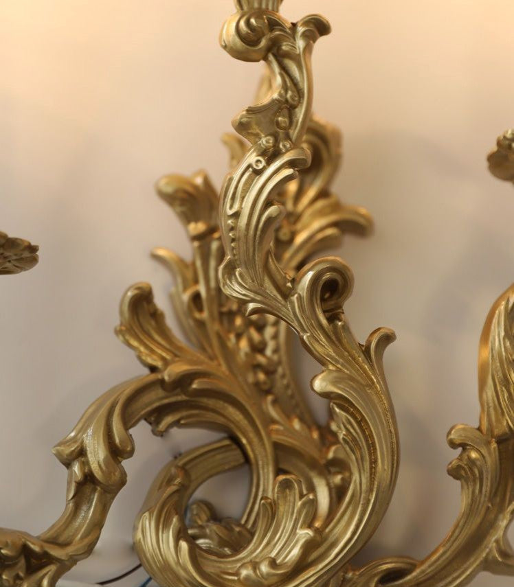 Luxury Wall Lamp in the Classic French Style, Living Room, Bedroom, 3 Lights