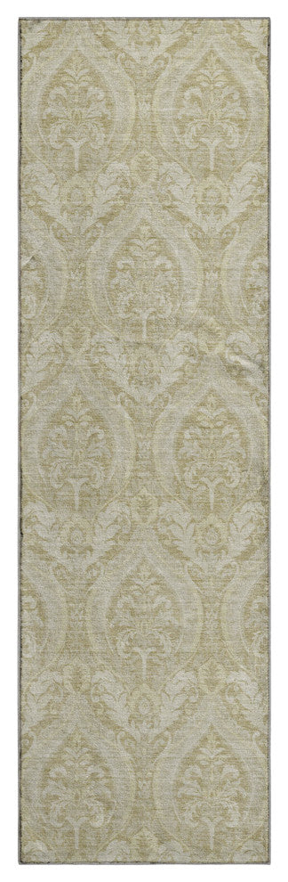 Premium Machine Washable Mayfield AMF572 Beige 2'3" x 7'6" Runner Rug