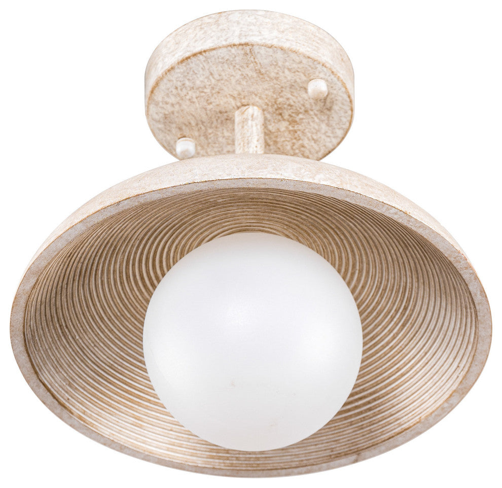 10.6 in 1-Light Modern Flush Mount Ceiling Lighting