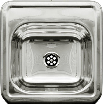 Decorative Square Drop-in Entertainment/Prep Sink With Smooth Surface