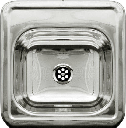 Decorative Square Drop-in Entertainment/Prep Sink With Smooth Surface