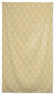 Geo Leaf Pattern Yellow 58 x 102 Outdoor Tablecloth