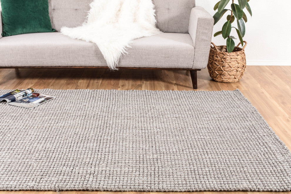 5'x8' Andes Gray Jute Area Rug