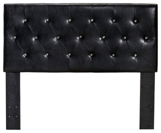 Upholstered Queen Size Bed, Black