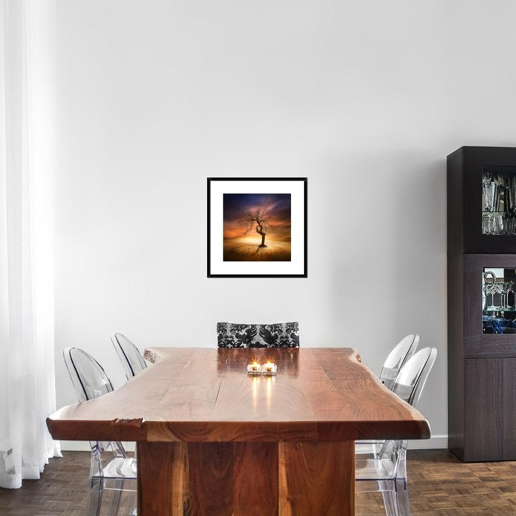 "Lonely" Framed Digital Print by Piotr (Bax) Krol, 24x24"