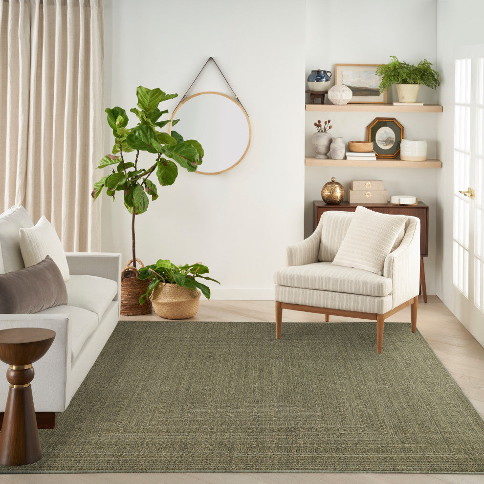 Nourison Tulum 8' x 10' Olive Outdoor Rug