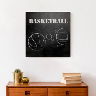Basketball Plays 16x16 Canvas Wall Art