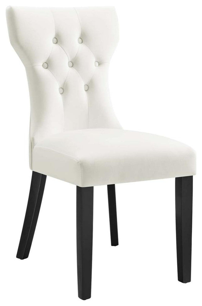 Silhouette Performance Velvet Dining Chairs - Set of 2