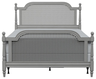 Melanie Bed, Metal Bed Rails Included, Gray, Queen