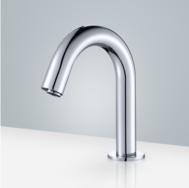 Fontana Marsala Gooseneck Volume Commercial Motion Sensor Faucet, Soap Dispenser