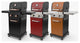 Permasteel 2 Burner Gas Grill with Folding Side Shelves, Red