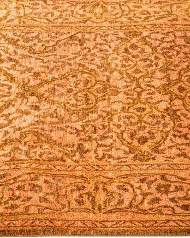 Mogul, One-of-a-Kind Hand-Knotted Area Rug Yellow, 2'7"x13'9"