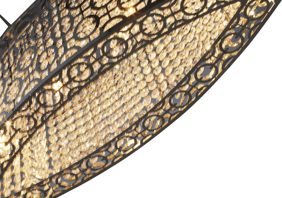 OVE Decors Ashcombe II Chrome Finish LED Integrated Pendant