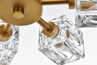 14" Flush Mount, Satin Gold