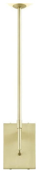 Modway Riva Metal Wall Sconce with Opal White Glass in Satin Brass