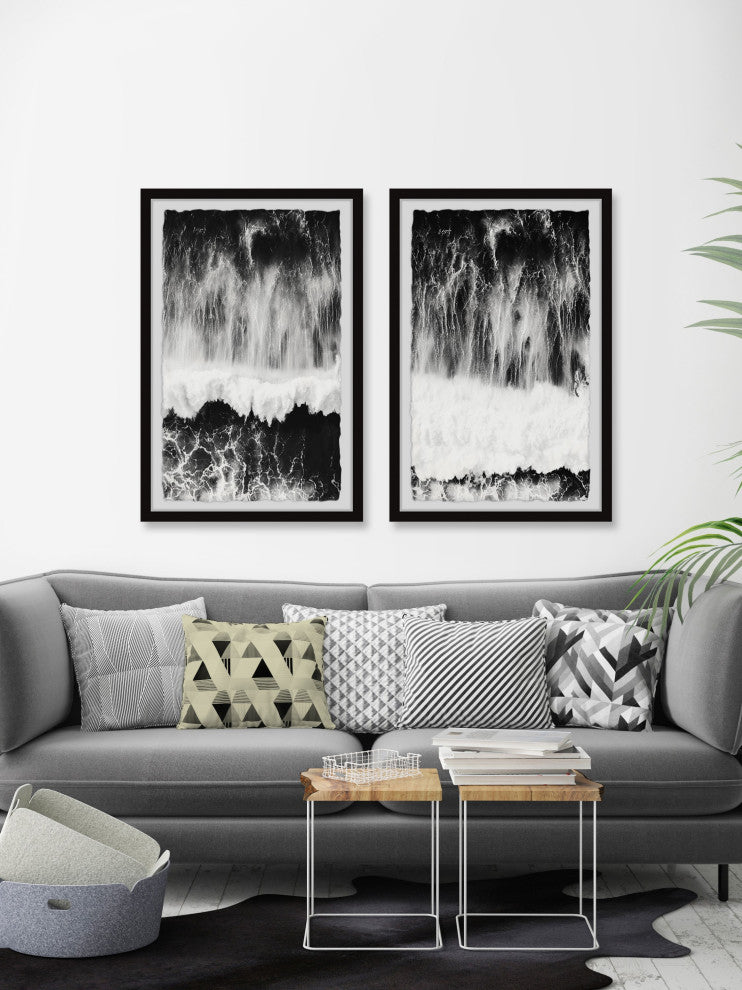 Chasing Waves Diptych, 2-Piece Set, 24x36 Panels