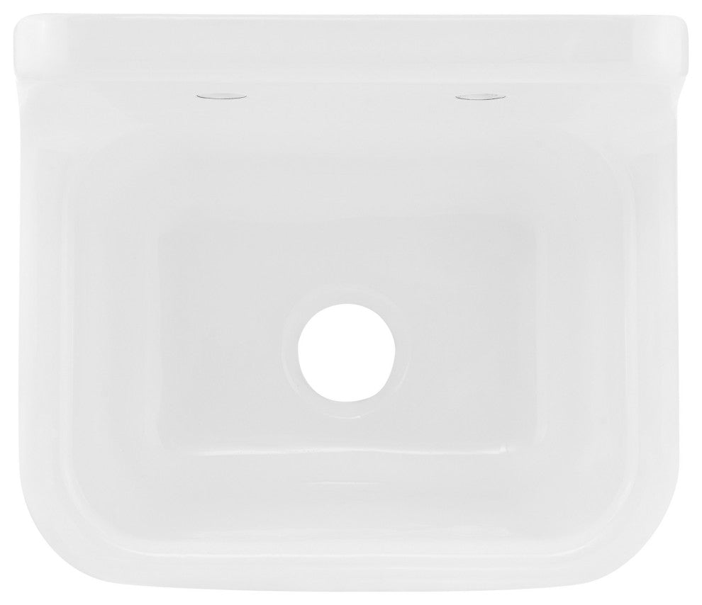 Loire 26" Wall Hung Cast Iron Bathroom Sink