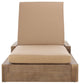 Safavieh Couture Lanai Wood Chaise Lounge Chair, Natural/Brown