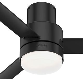 Hunter 44" Gimour Matte Black Ceiling Fan, LED Light and Remote Control