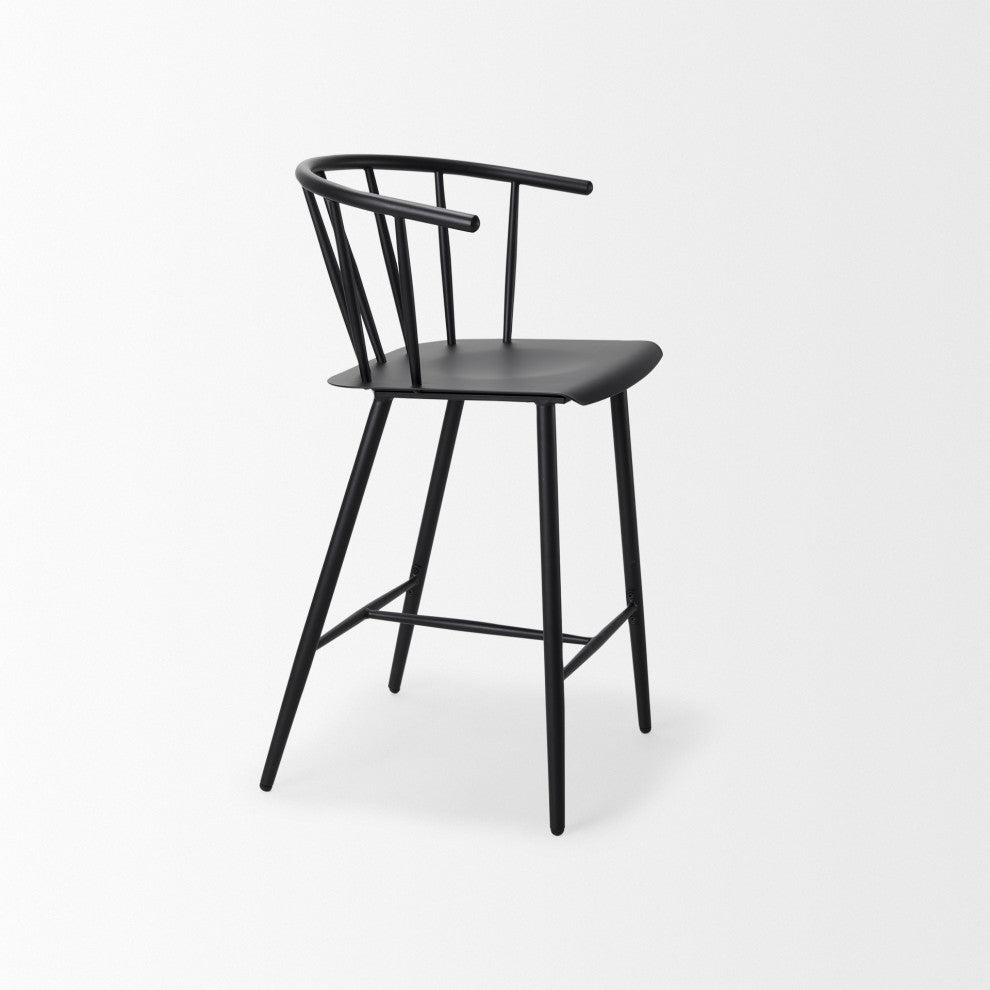 Colin Black Metal Counter Stool