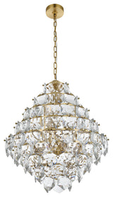 Home Living 24" Chandelier, Satin Gold