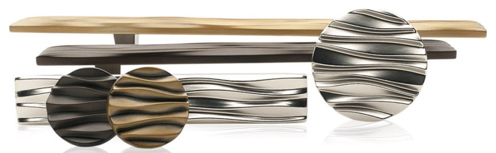 Du Verre DVWA01 Wave 1-1/2" Textured Graphic Designer Nautical - Antique Brass