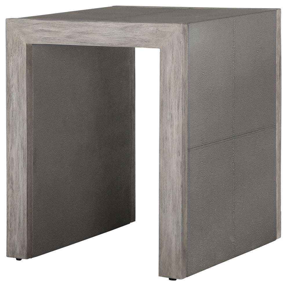 Uttermost Aerina Modern Gray End Table