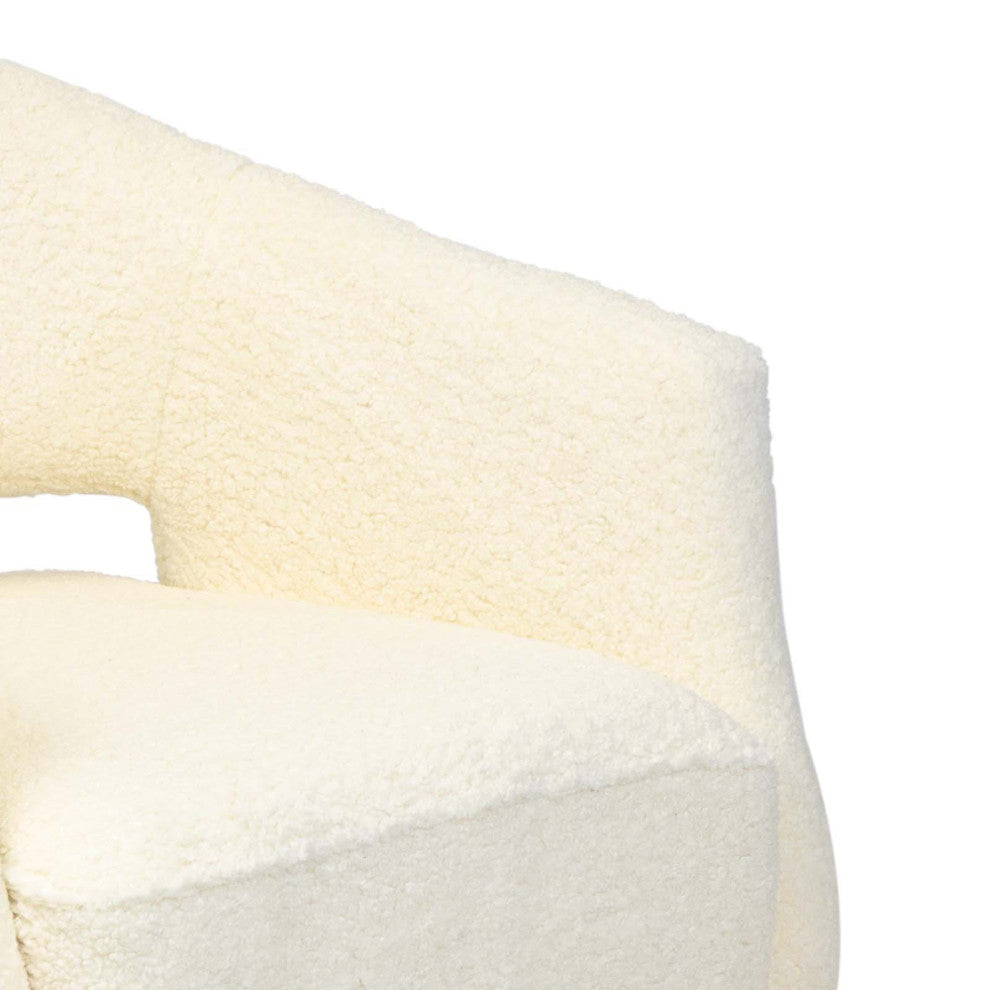 Mimi Chair, Boucle Faux Wool