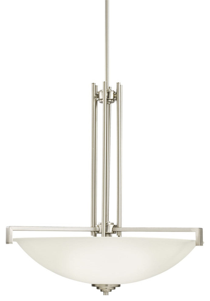 Kichler Eileen 4 Light Inverted Pendant in Brushed Nickel